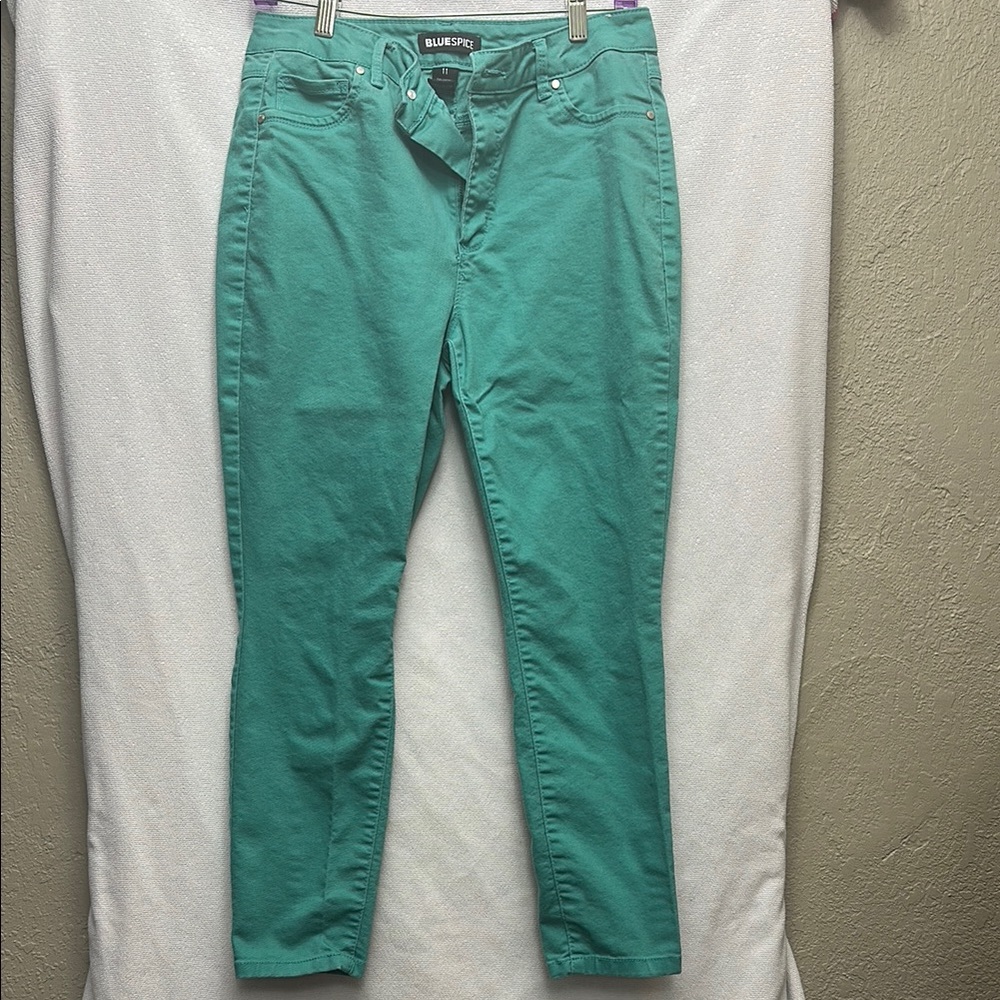 Blue Spice Teal Skinny Jeans